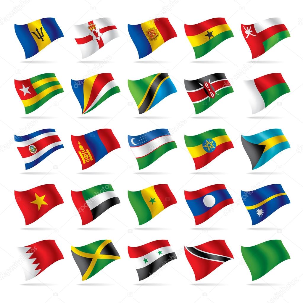 Set of world flags 5