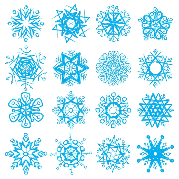 Copos de nieve — Vector de stock