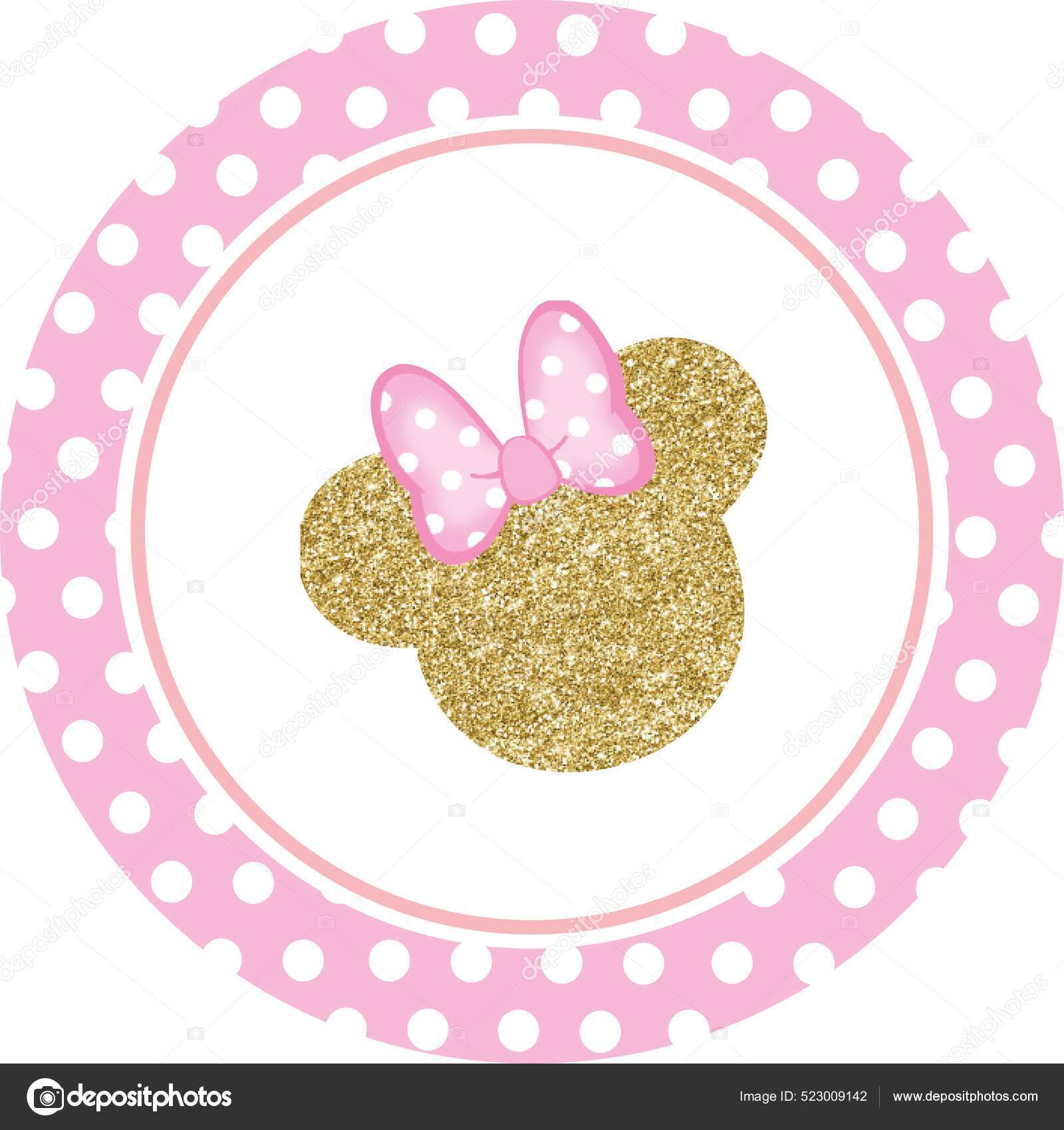 Minnie Mouse Topper Para Cupcake Ilustración de stock #523009142 de ©sladom, image size:1600x1700