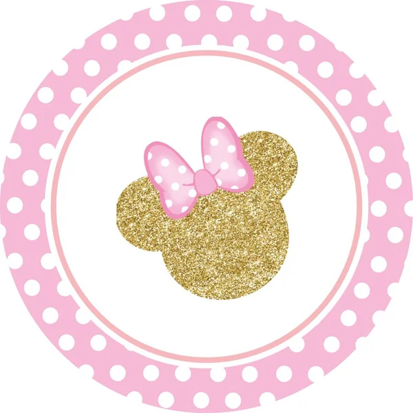 Minnie Mouse Topper Para Cupcake — Foto de Stock