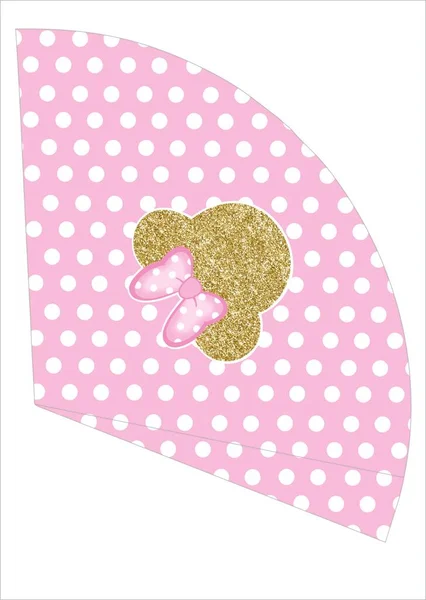 Parti Şapkaları Minnie Mouse doğum günü partisi için pembe