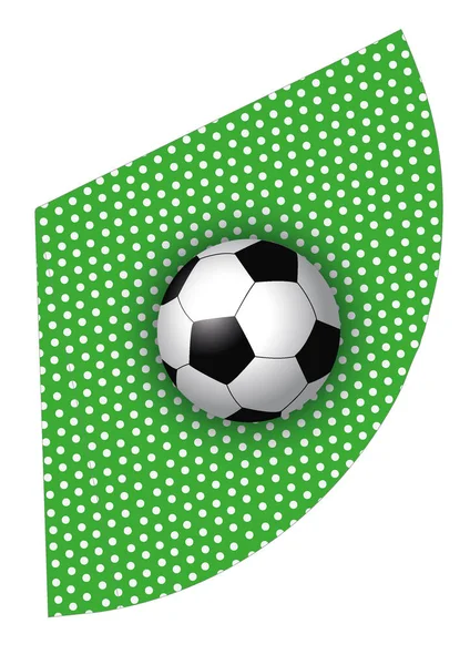 Futbol topunun beyaz arka planda izole edilmiş futbol sembolü