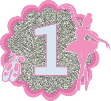 Gümüş parıltılı kek balerin pembesi