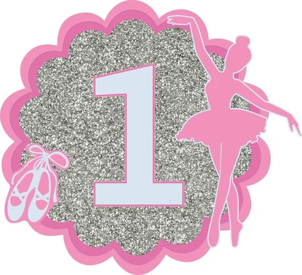 Gümüş parıltılı kek balerin pembesi