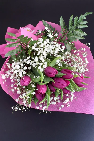 Kytice růžových květin — Stock fotografie