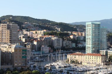 Savona - view of the port clipart