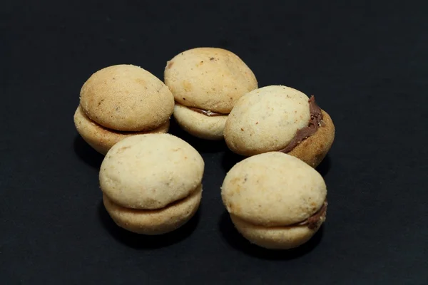 Baci di dama (İtalyan bisküvi) — Stok fotoğraf