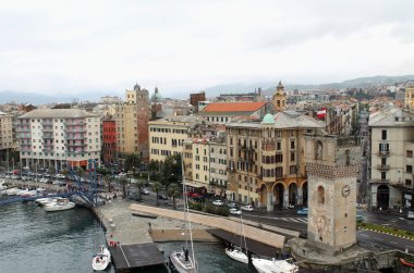 Savona - view of the port clipart