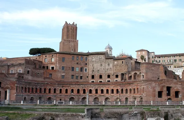 Os Fóruns Imperiais em Roma — Fotografia de Stock