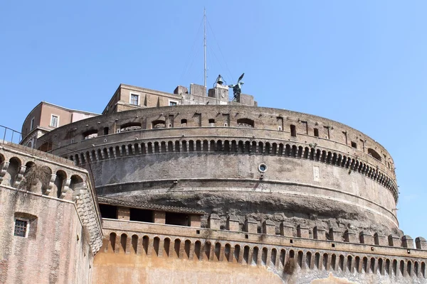 Кастель-Сант-Анджело (Мавзолей Адриана) в Риме — стоковое фото