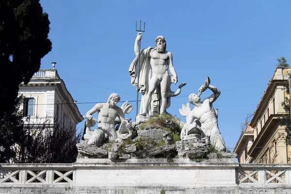 Fontana del Nettuno a Roma — Foto Stock