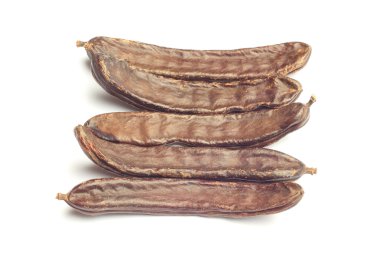 beyaz izole keçiboynuzu bakla