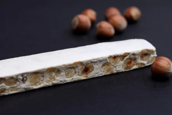Nougat with hazelnuts
