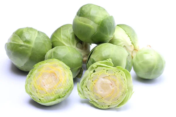 Brussels sprouts isolated on white background — Stock Photo, Image