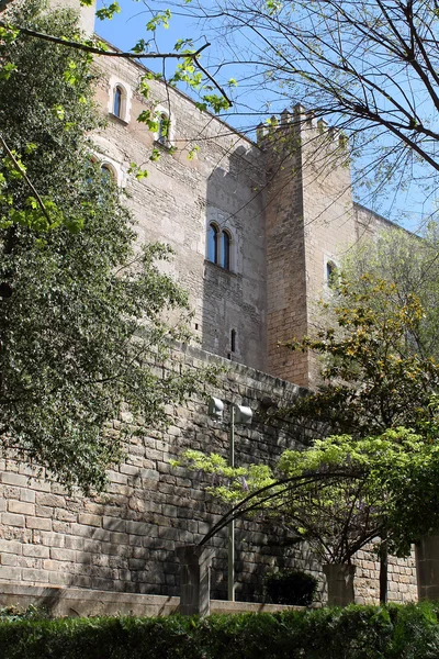 Palma de Maiorca, o palácio real de Almudaina — Fotografia de Stock