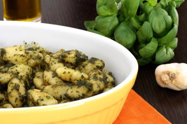 Pesto soslu Gnocchi.