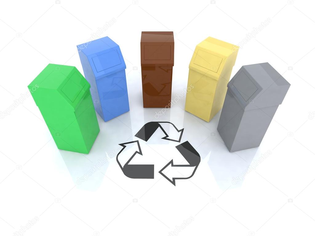 Recycling bins with recycling mark Stock Photo by ©fabioberti.it 17455863