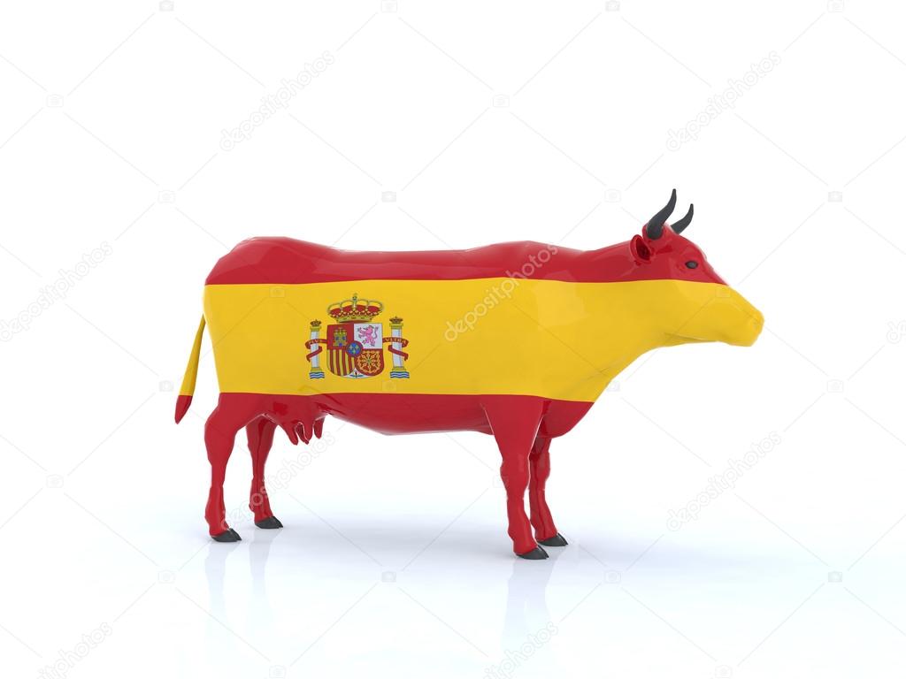spanish cow 3d — Stock Photo © fabioberti.it 21811495