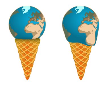 küresel dondurma toprak
