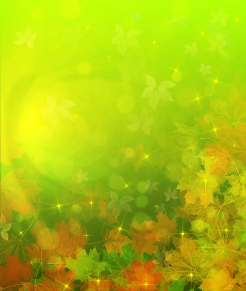 Yapraklı sonbahar arkaplanı