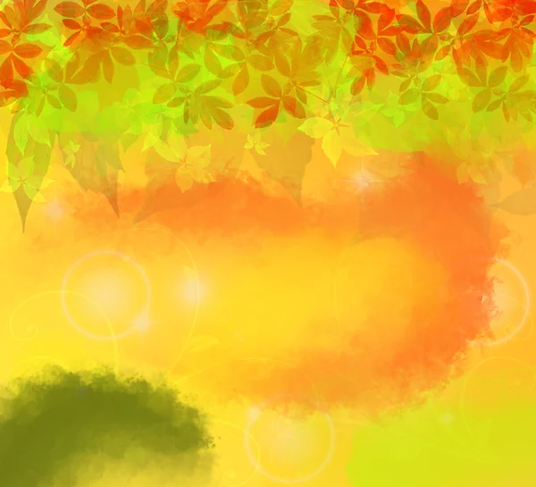 Yapraklı sonbahar arkaplanı