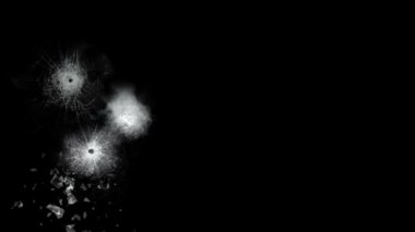 cam içine ateş mermi