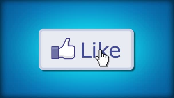 Nos gusta en Facebook — Vídeo de stock