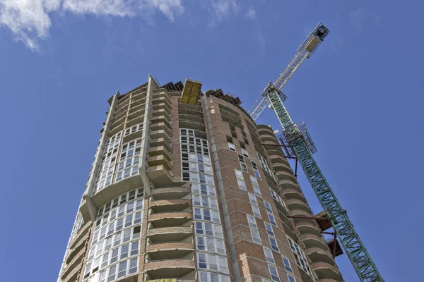 Construction Site Modern Apartment Building — Stock Photo, Image