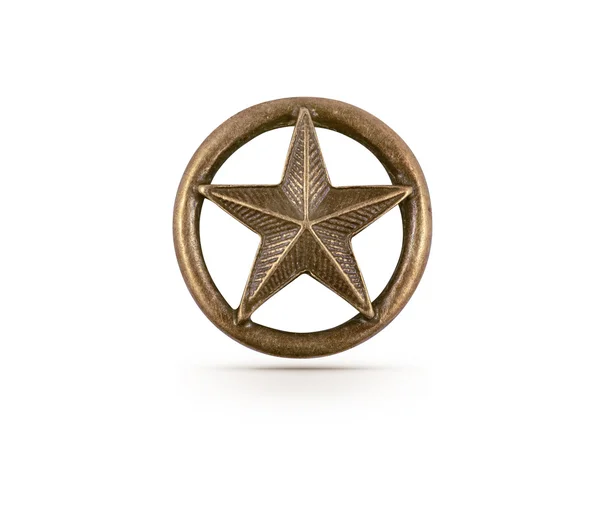 Bronze-Stern-Symbol — Stockfoto