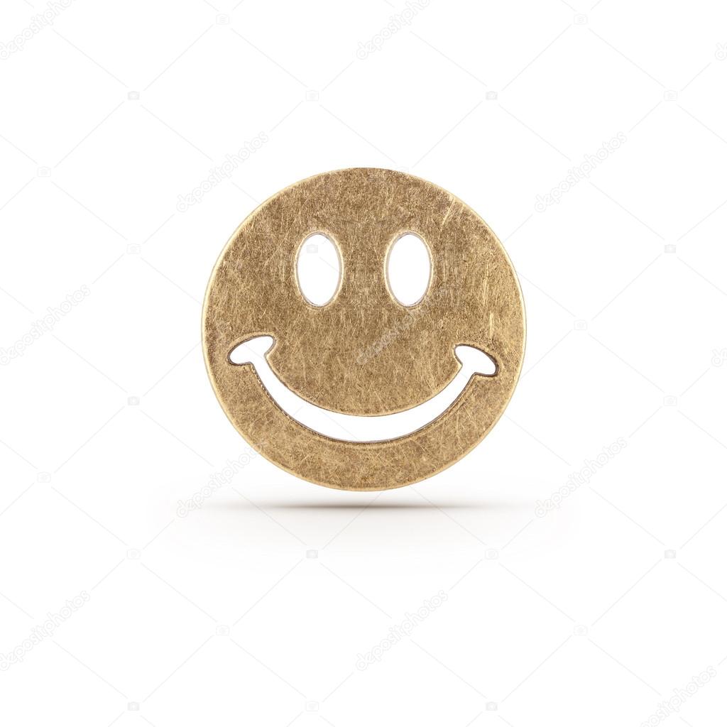 Bronze smiley symbol
