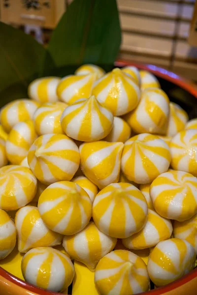Close-up of fish roe fish balls for hot pot