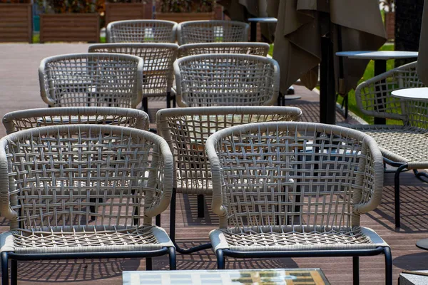 Layout Casual Seating Position Cafe Outdoor — Stock Photo, Image