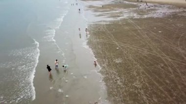 Fangchenggang, Guangxi, Çin 'in Altın Sahili' ndeki sahil fotoğrafçılığı.