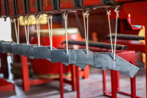古代中国の伝統的な青銅打楽器のクローズアップ — ストック写真