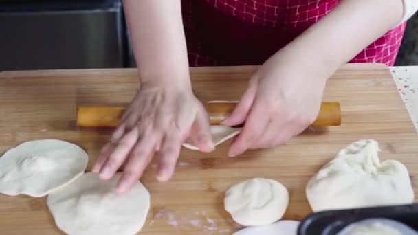 Chef Making Buns Hand — Wideo stockowe