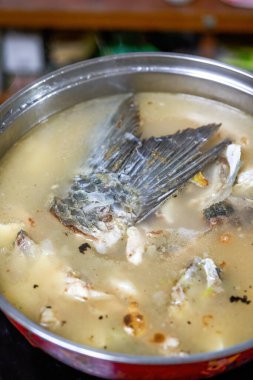 Lezzetli ve geleneksel balık çorbası.