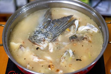 Lezzetli ve geleneksel balık çorbası.