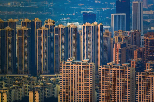 Bovenaanzicht Van Stedelijke Residentiële Gebouwen Villa Nanning Guangxi China — Stockfoto