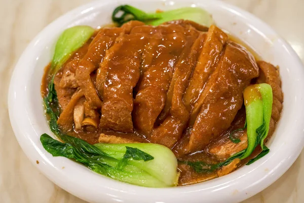 Een Heerlijk Zacht Chinees Gerecht Gestoomd Varkensvlees Met Taro — Stockfoto