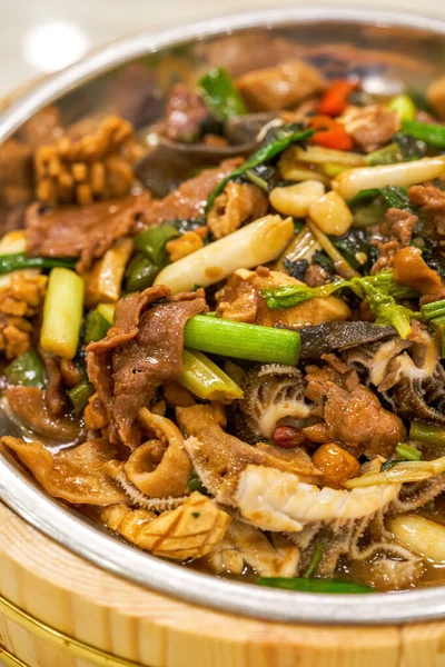 Delicioso Prato Guangxi Miudezas Carne Frita — Fotografia de Stock