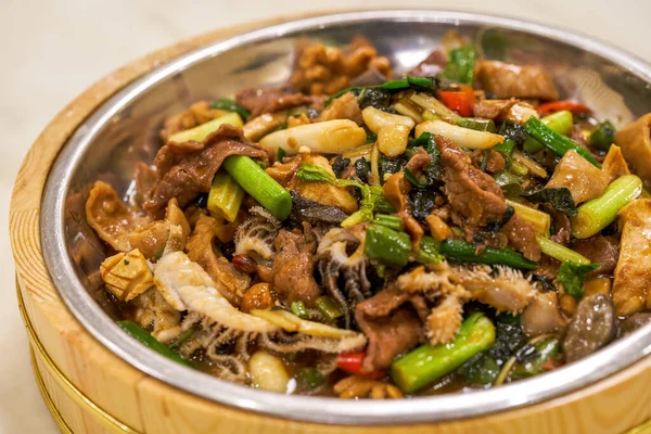 Läcker Guangxi Maträtt Stekt Kött Slaktbiprodukter — Stockfoto