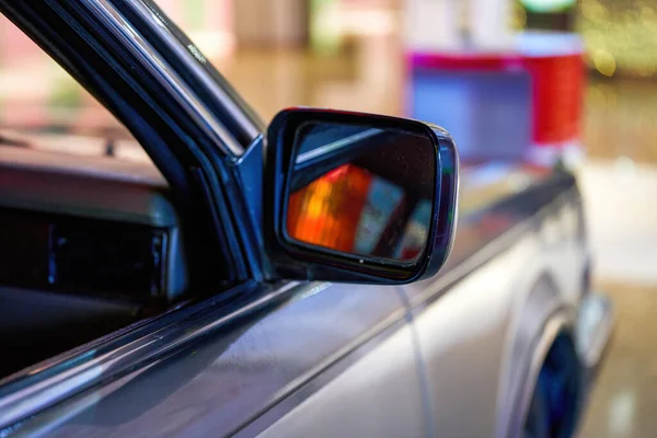 Closeup Interior Exterior Details Retro Vintage Car — Stock Photo, Image