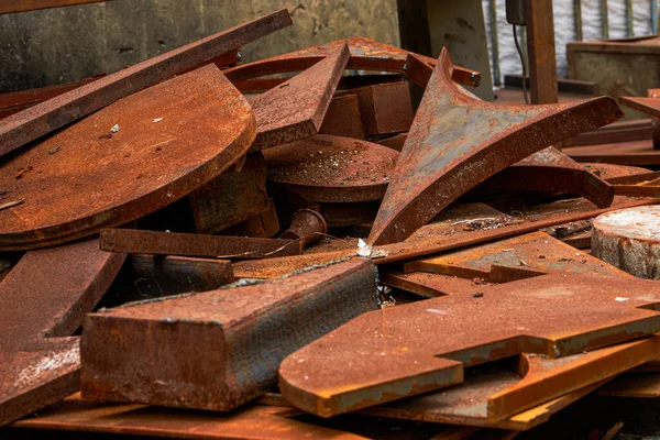 Montón Chatarra Oxidada Metal Acero — Foto de Stock