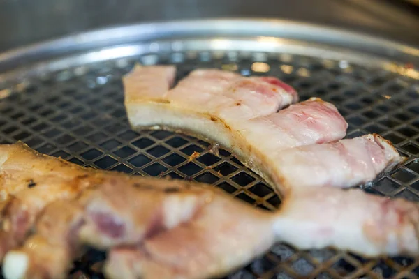 Korean Charcoal Grilled Pork Belly Ingredients — Stock Photo, Image