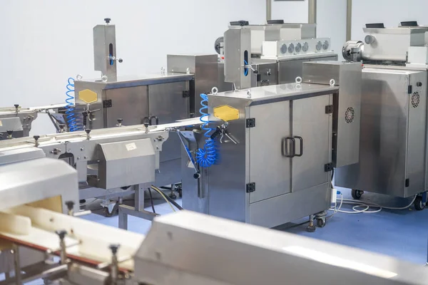 Fully Automated Assembly Line Production Line Equipment Food Processing Plants — Stock Photo, Image