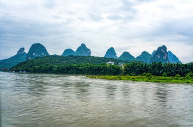 Guilin, Guangxi, Çin 'deki Guilin manzarası.