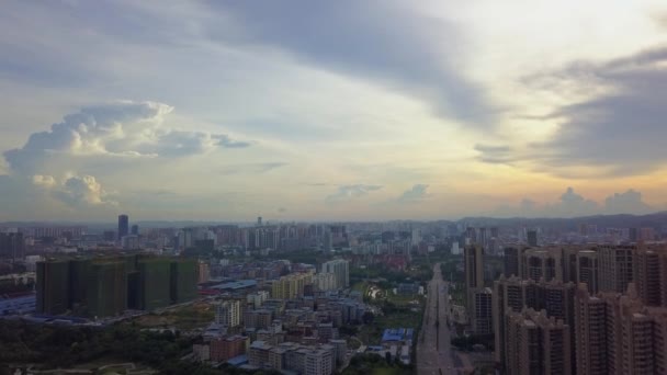 Cityscape High Rise Buildings Nanning Guangxi China — стокове відео