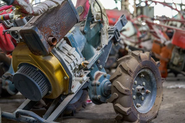 Close Industrial Waste Garbage Abandoned Factory Workshop — Stock Photo, Image