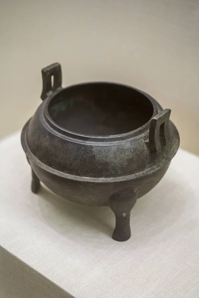Ancient Chinese Cultural Relics Han Dynasty Museum Bronze Censer — Foto de Stock