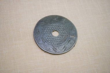 Antik Çin kültür eserleri, yeşim taşları ve yeşim taşları müzede.